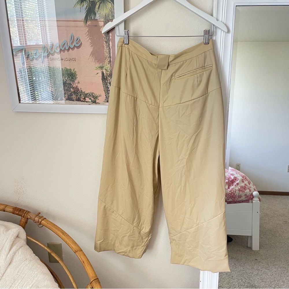Rachel Comey Hemmed Wide Leg Butter Yellow Pants in Size 8 - Picture 5 of 10